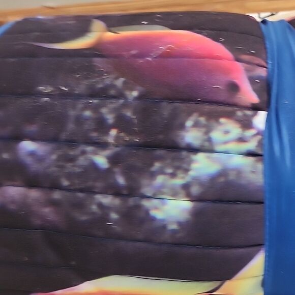 Vibrant Orange and Blue Yoga Mat - Picture 10 of 12